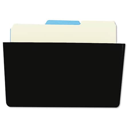Procomfort Recycled Wall File- Add-On Pocket- Plastic- Black PR9536